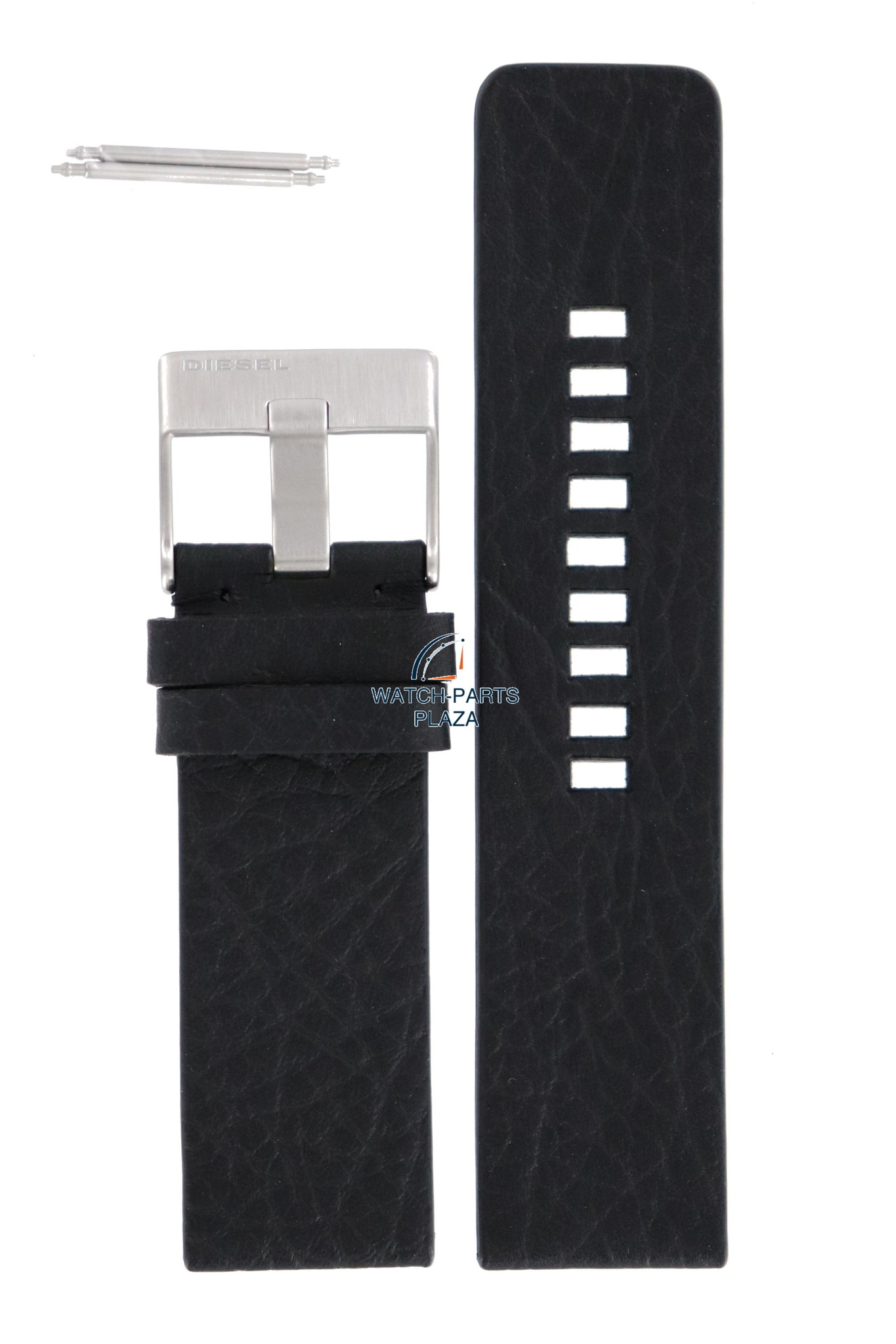 Watchband for Diesel DZ1055 black leather 26mm - Watch Plaza