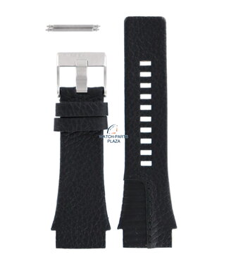 Watchband for Diesel DZ1397 black leather 26mm Watch Plaza