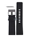 Diesel Bracelet de montre Diesel DZ-1187 en cuir noir 26 mm