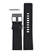 Watch Band Diesel DZ1187 black leather strap 26mm genuine black buckle