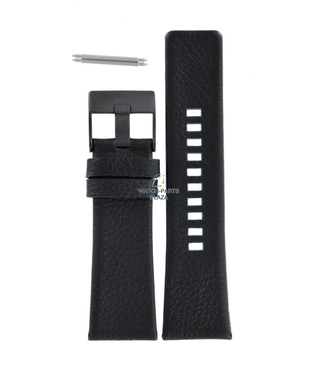 Horlogeband Diesel DZ1657 zwart leren band 27mm zwarte gesp Master Chief