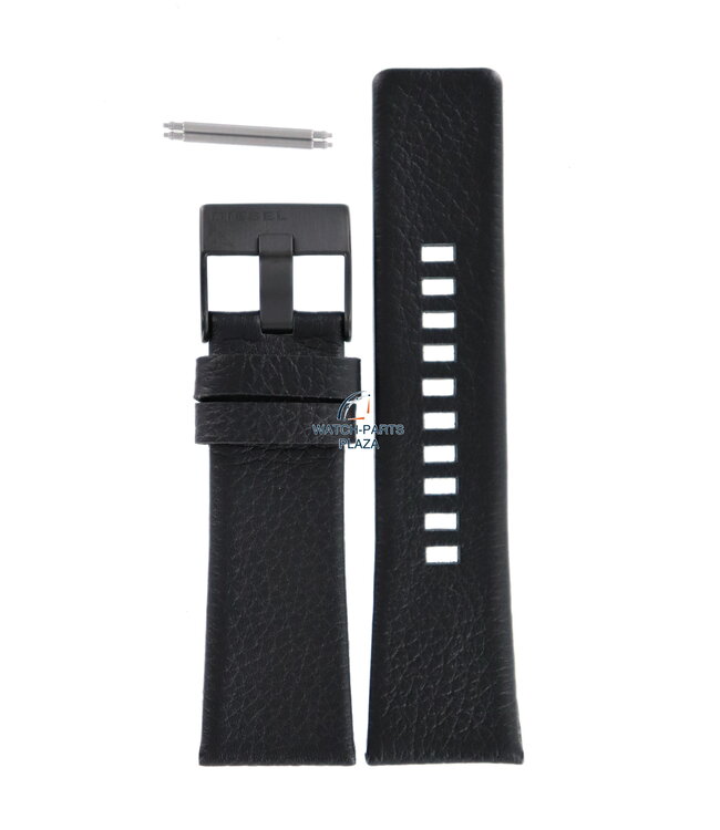 Watchband for Diesel DZ1657 black leather 27mm Master Chief