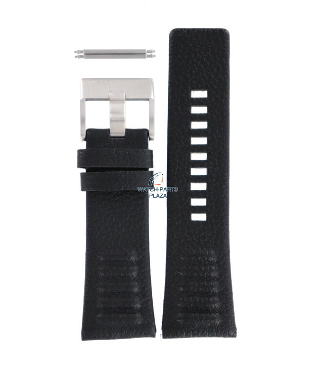 Watch Band Diesel DZ1258 black genuine leather strap 28mm original