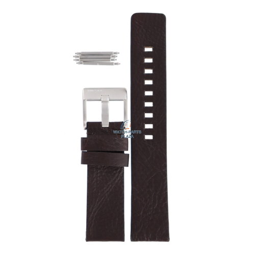 Diesel Diesel DZ-2038 horlogeband zwart leer 21 mm Diesel Diesel DZ-2038 horlogeband zwart leer 21 mm
