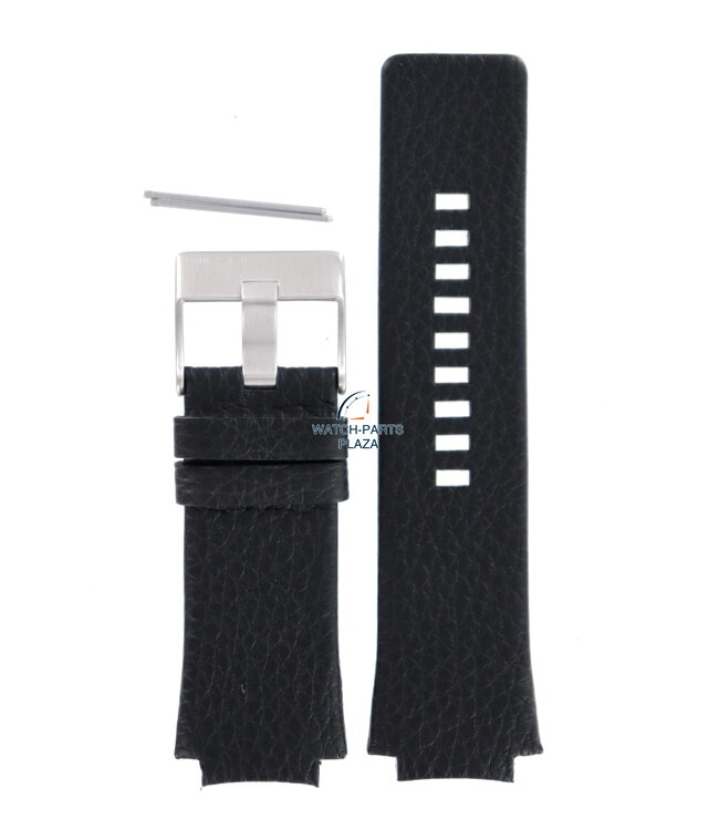 Watch Band Diesel DZ1109 black grain leather strap 20mm original