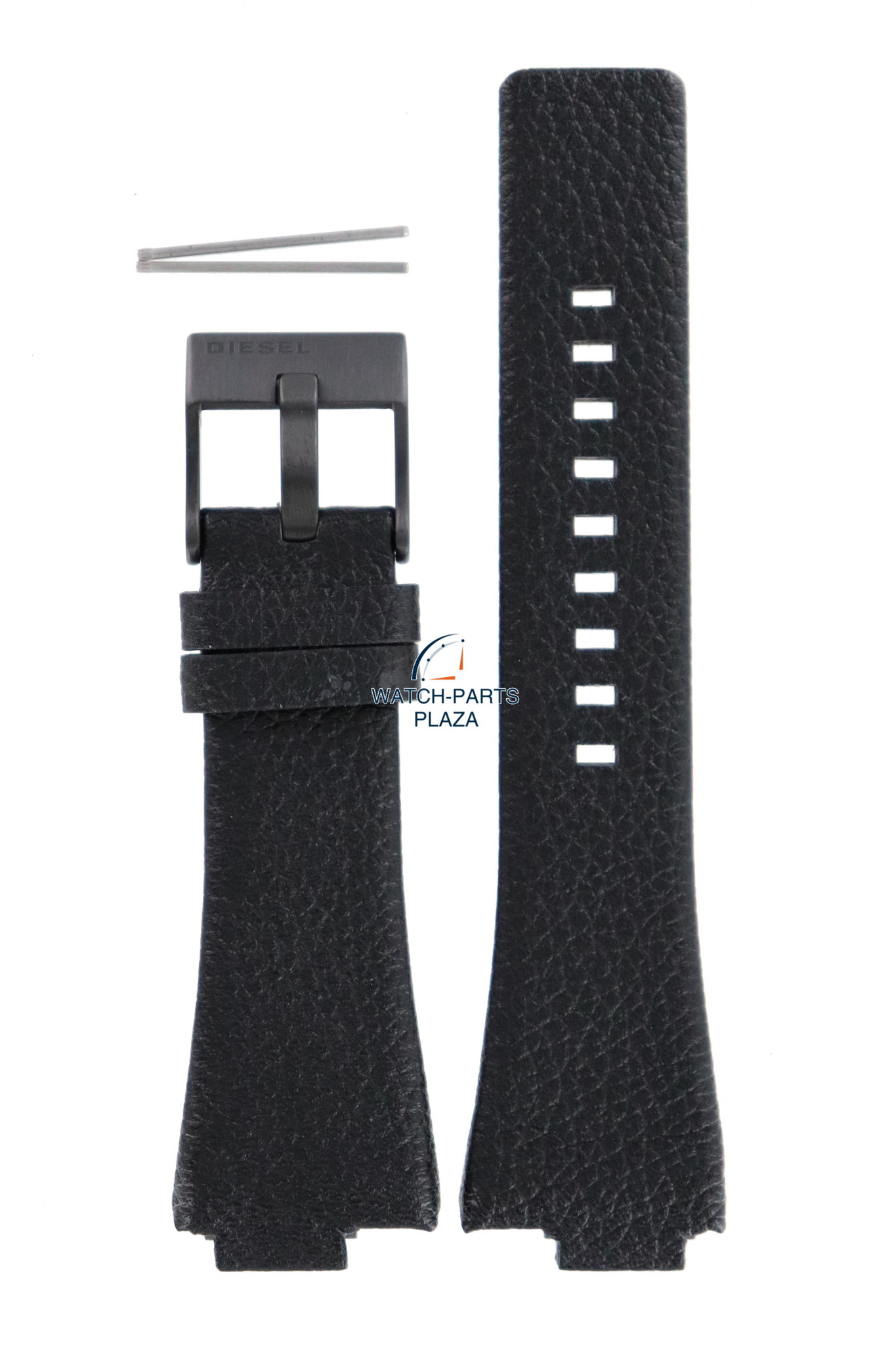 Watchband for Diesel DZ1102 black leather 14mm - Watch Plaza