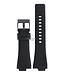 Watch Band Diesel DZ1102 black genuine leather strap 14mm black buckle