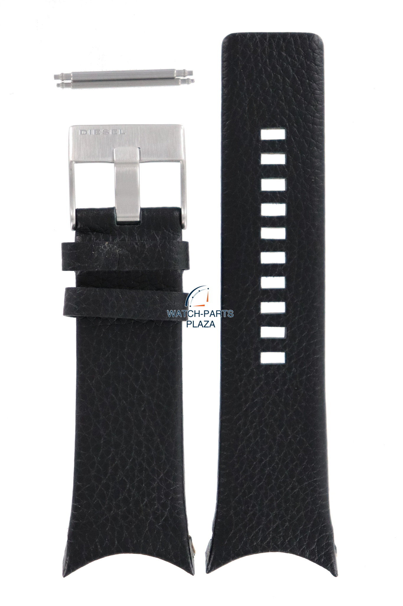 Diesel DZ1152 black leather watch band 32mm - Watch-Parts-Plaza