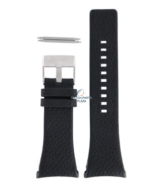 Diesel Bracelet de montre Diesel DZ-1156 en cuir noir 32 mm
