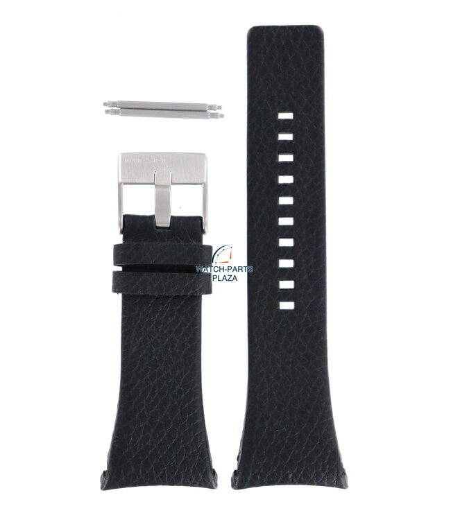 Cinturino orologio Diesel DZ1156 cinturino nero in vera pelle 32mm Solo The Brave