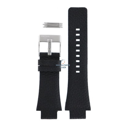 Diesel Horlogeband Diesel DZ1174 originele zwart leren band 18mm
