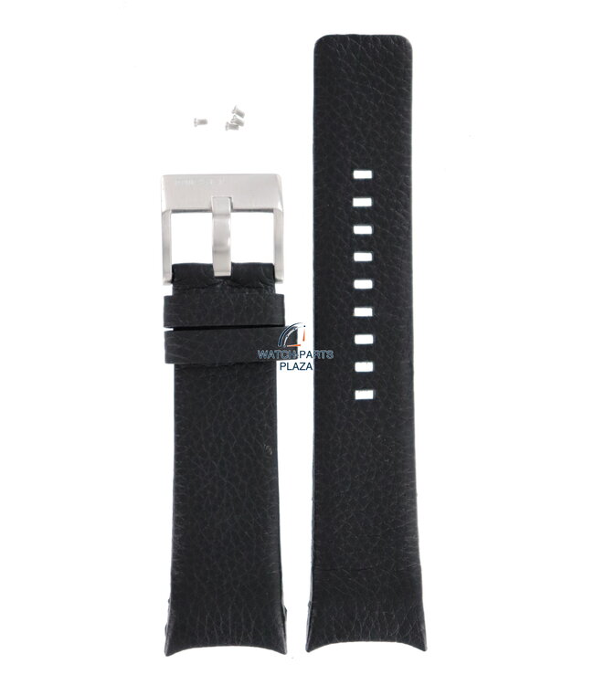 Watch Band Diesel DZ1106 black genuine leather strap 26mm original