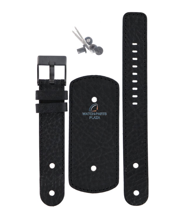Horlogeband Diesel DZ2078 zwart originele manchet lederen band 20 mm