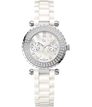 Guess Collection Montre Guess Collection A28101L1 en céramique blanche