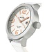 TW-Steel relógio Marc Coblen TWMC44 pulseira de couro branco 50 milímetros caso