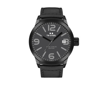TW-Steel Horloge TW-Steel Marc Coblen TWMC52 zwart & lederen band - origineel herenhorloge