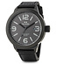 Relógio de homem TW-Steel Marc Coblen TWMC53 pulseira preta e couro - mostrador cinza escuro