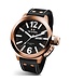 El reloj TW-Steel CEO Canteen CE1022 analógico rosa 50 mm con correa de cuero negro