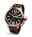 Horloge TW-Steel CEO Canteen CE1022 analoog rosé 50mm met zwart leren band