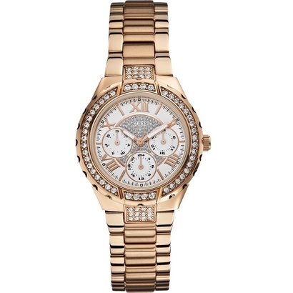Guess Watch Guess W0111L3 Viva analog ladies watch rose colored 36mm steel