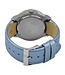 Assista Guess W0289L2 Jet Setter senhoras assistem ouro colorido 39mm cinta azul claro