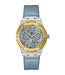 Guess El reloj Guess Jet Setter W0289L2 se elevó 39 mm con una correa azul claro