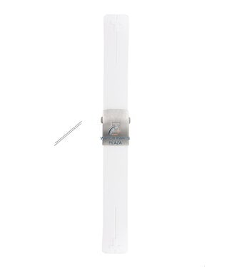 Tissot Tissot T603027565 watch band 21 mm white silicon strap T013420A