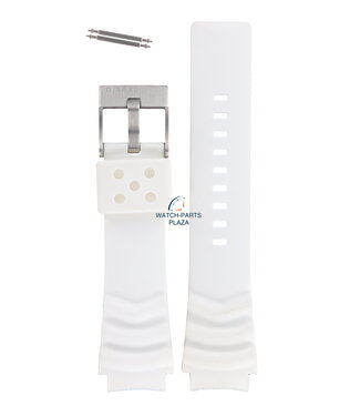 Diesel Diesel DZ-1168 watch band white rubber 19 mm