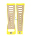 Watch Band Diesel DZ3030 yellow resin & leather strap 30mm original