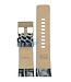 Watch Band Diesel DZ2131 blue & gray leather strap 27mm crocodile print DZ 2133