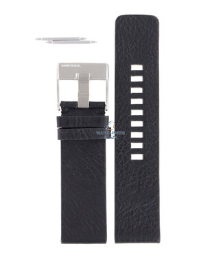 Diesel Diesel DZ-1076 / DZ-1085 watch band black leather 24 mm