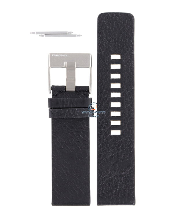 Watchband Diesel DZ1076 / DZ1085 black leather strap 24mm original