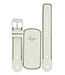 Assista Strap Diesel DZ2054 punho branco pulseira de couro genuíno 22mm original