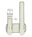 Assista Strap Diesel DZ2054 punho branco pulseira de couro genuíno 22mm original