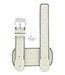 Montre Bracelet Diesel DZ2054 Manchette Blanc Bracelet Cuir Véritable 22mm Original