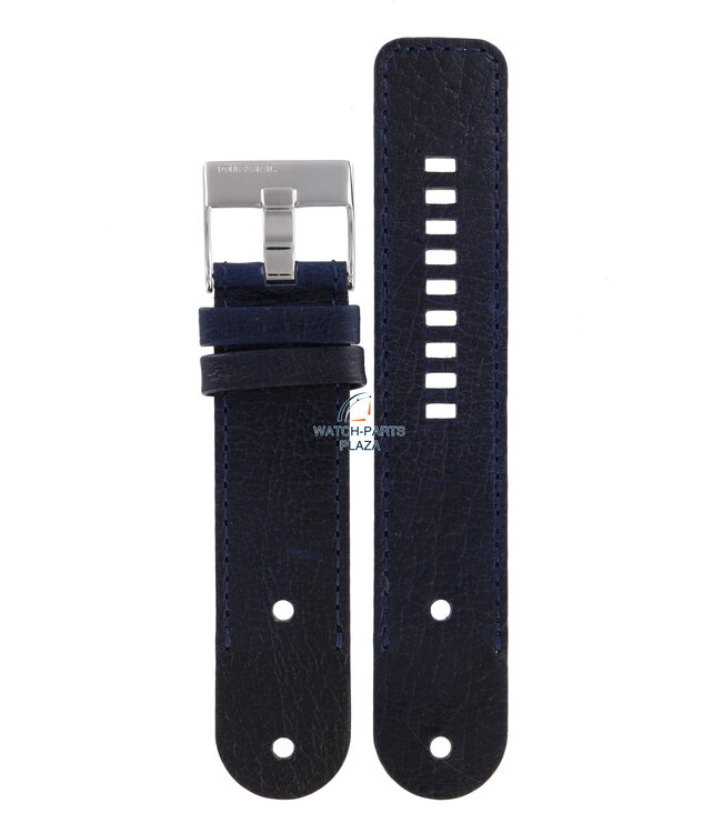 Cinturino orologio Diesel DZ2018 cinturino in pelle blu 26mm originale DZ-2018