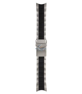 Seiko Seiko 300T1NM watch bracelet 7S36 03G0 black steel 22mm 3OOT1