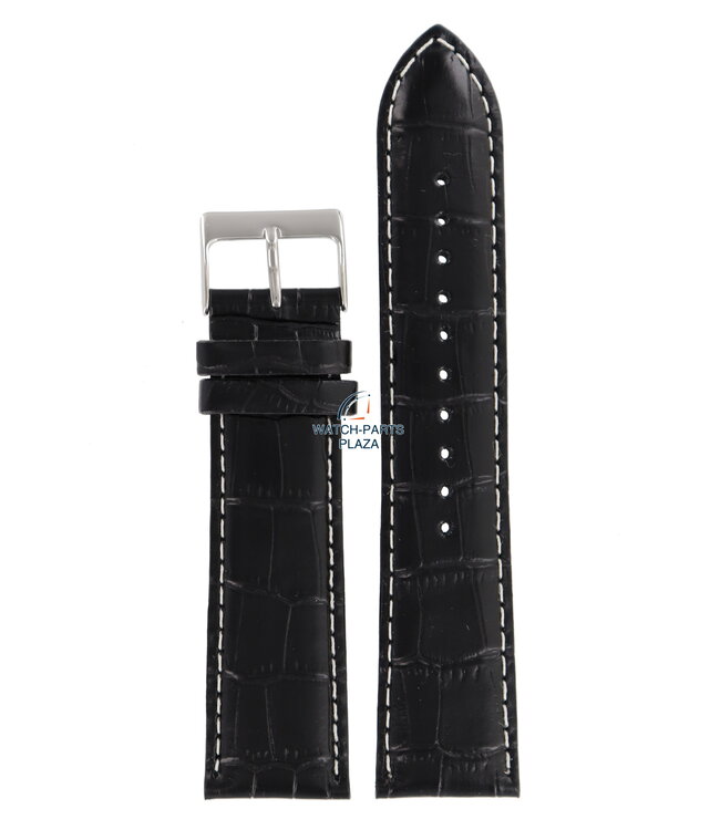Lorus VD57-X015 bracelet de montre en cuir véritable noir 22mm RM371AX9