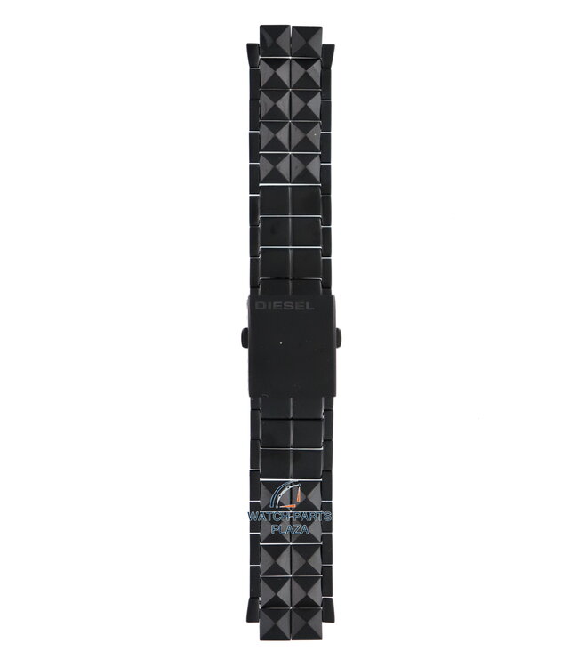 Diesel DZ1082 cinturino orologio acciaio inossidabile nero 18mm cinturino DZ-1082