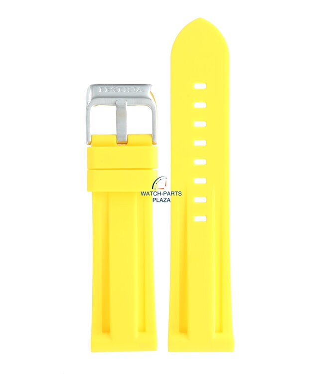 Festina BC07433 Watch band F16574, F16574/1 rubber / silicone yellow 24 mm - Giro d'Italia / Chrono Bike