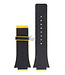 Festina BC04531 Bracelet de montre F16184, F16184/5 caoutchouc et cuir jaune 18 mm - Nine Collection
