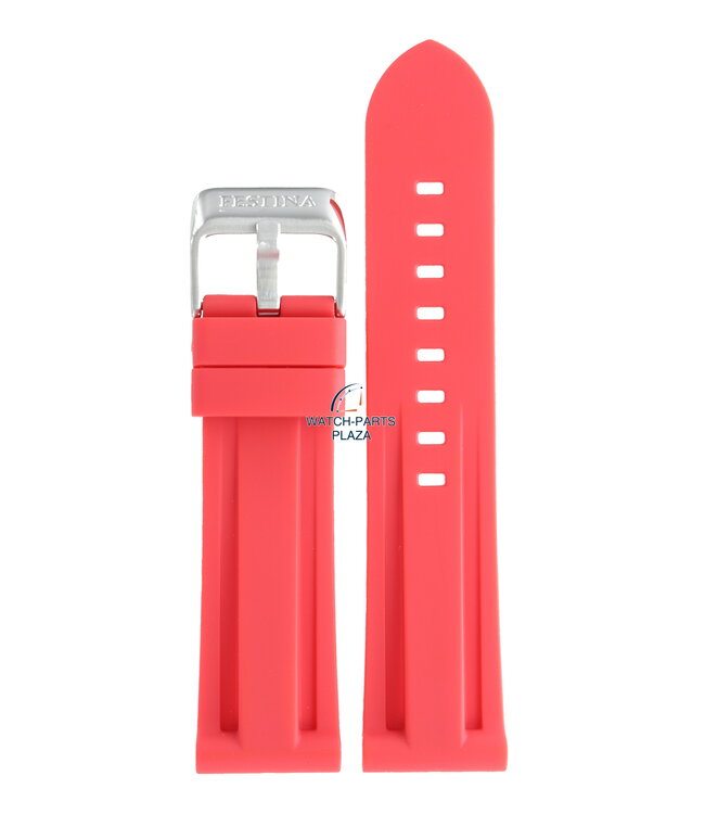 Festina BC07630 Watch band F16574/5 red rubber / silicone 24 mm - Chronograph