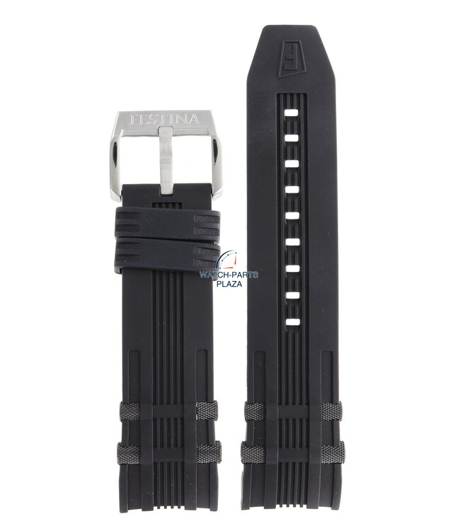 Festina BC07560 Watch band F16543, F16562 black rubber / silicone 26 mm - Chrono Bike & Tour De France