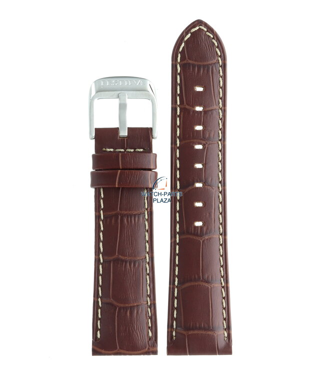 Festina BC07195 Watch band F16486 brown leather 23 mm - Retrograde