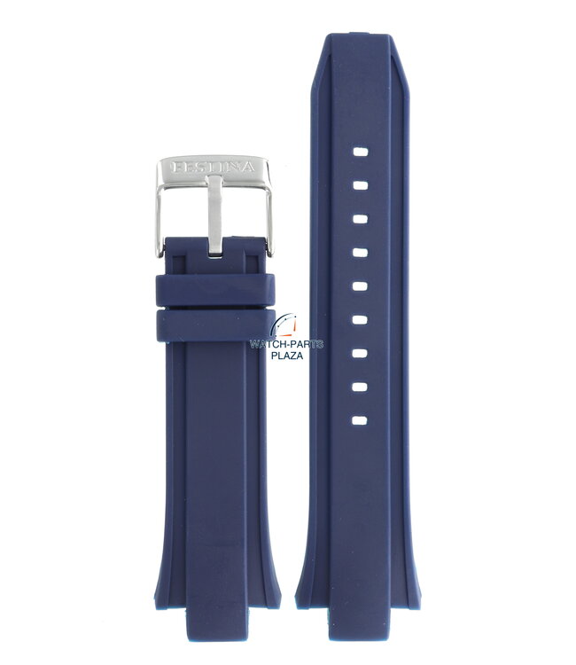 Festina BC08238 Watch band F16667 1 F16667 T blue rubber silicone 13 mm Chronograph Watch Plaza