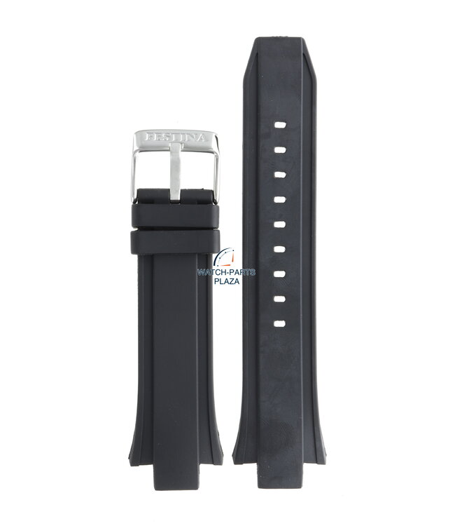 Festina BC08243 Watch band F16667/6 black rubber / silicone 13 mm - Chronograph