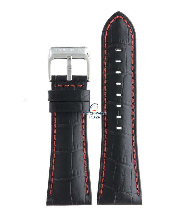 Festina BC05460 Watch band F16235/3, F16235/8, F16235/9 black leather 28 mm - Multifunction