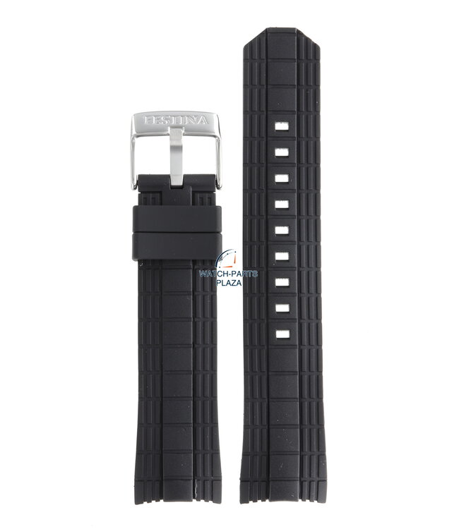 Festina BC08199 Watch band F16664 black rubber / silicone 23 mm - La Vuelta