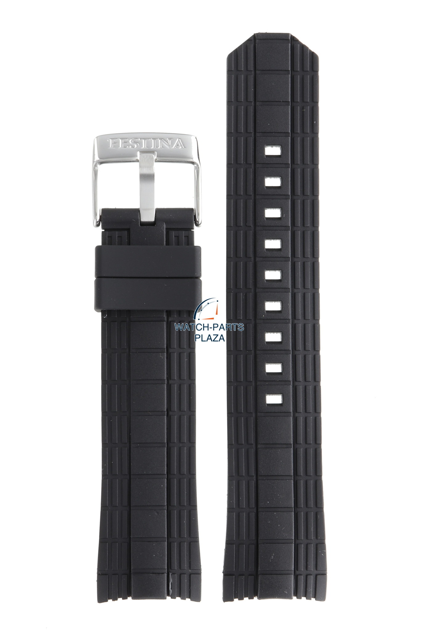 Festina BC08199 Cinturino dell'orologio F16664 nero gomma / silicone -  Watch-Parts-Plaza