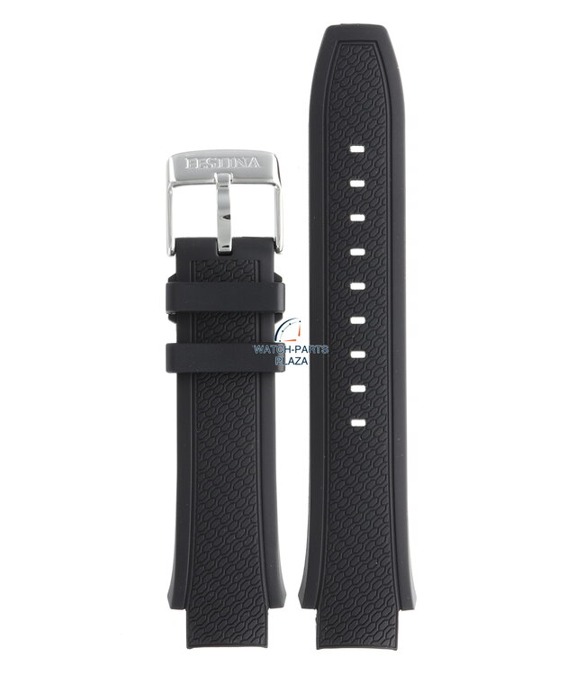 Festina BC08953 Watch band F16830, F16832 black rubber / silicone 17 mm - Sport